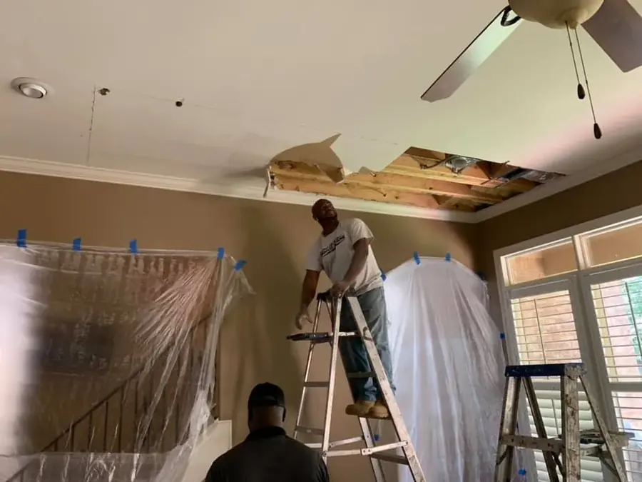 Ceiling Leak Water Damage in Rockwell, NC